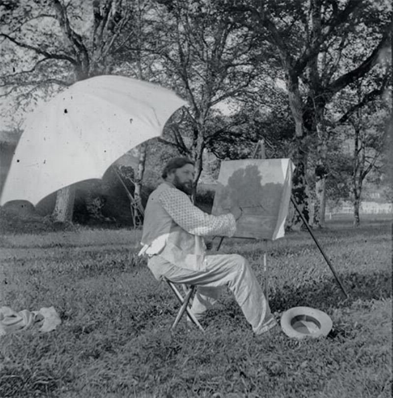 Jean Cocteau, peinture française, scène mythologique stylisée, couleurs vives