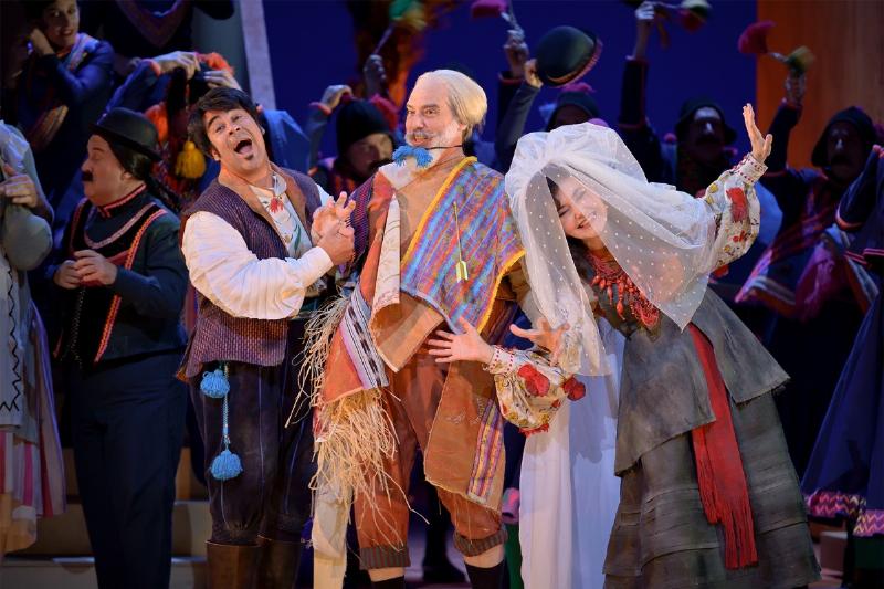 L'énergie joyeuse d'une partition d'Offenbach, couleurs vives