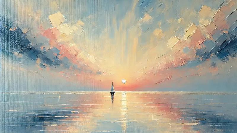 Une peinture abstraite de très grand format, explosion de couleurs vives et de textures audacieuses, dominant un espace d'exposition moderne.