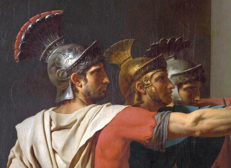 Le Serment des Horaces de David, peinture néoclassique française