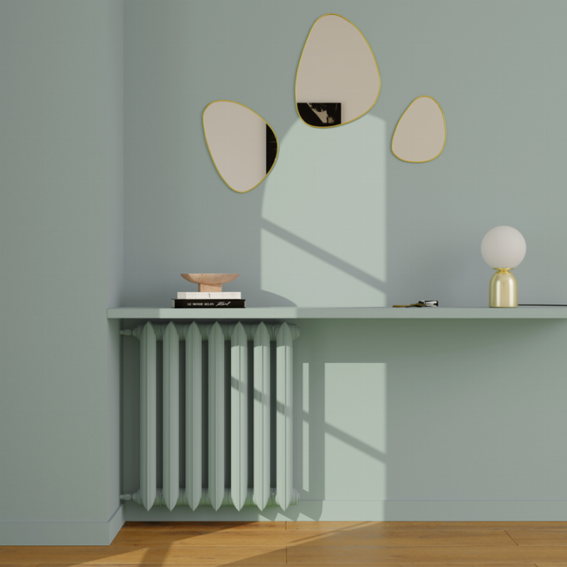 Peinture Green Smoke pour un salon élégant, ambiance feutrée et raffinée