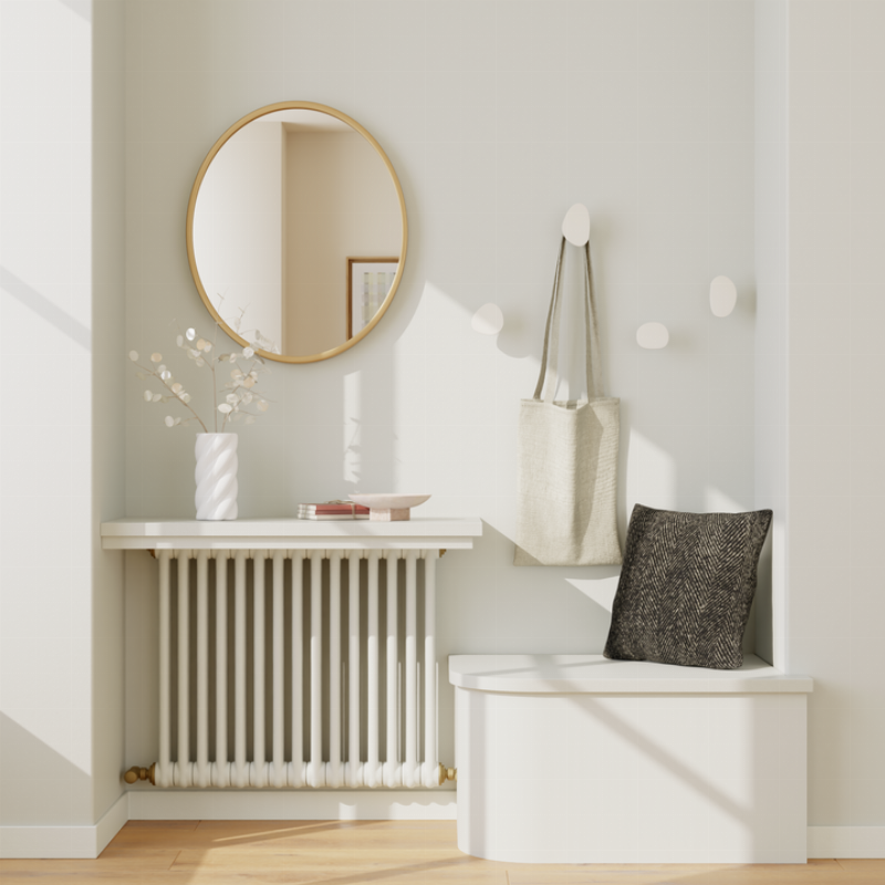 Peinture extérieure gris anthracite sur un mur en béton d'une maison moderne, design épuré