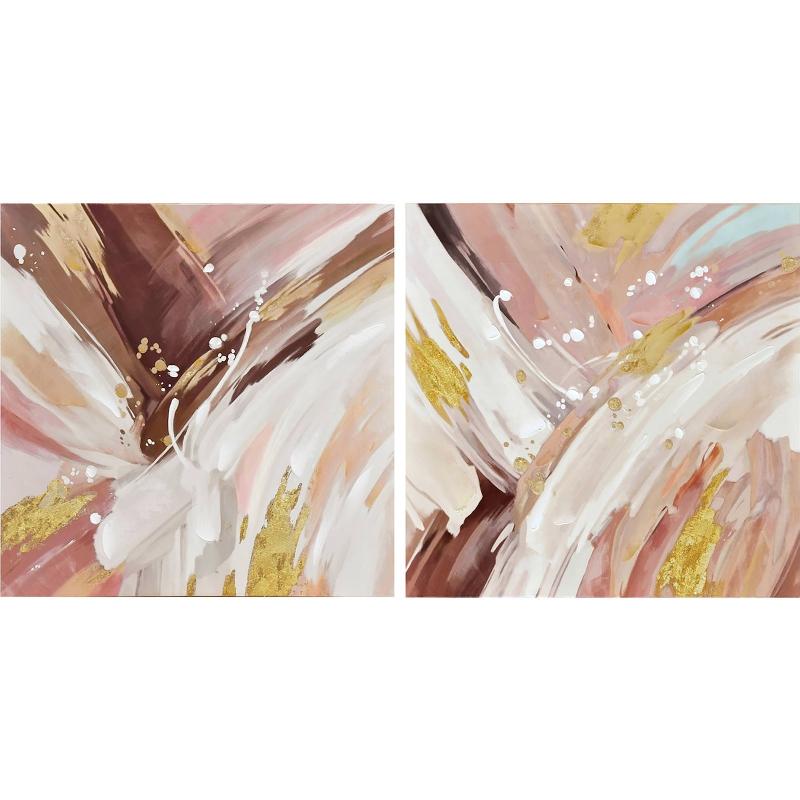 Décoration murale élégante avec peinture à la française, ambiance chaleureuse