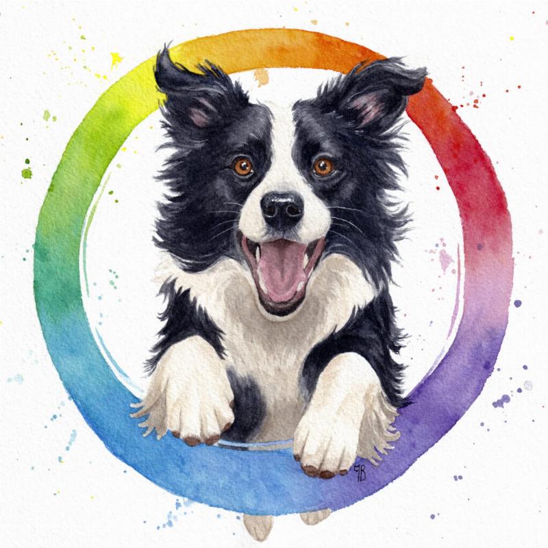 Tableau artistique de chevaux en peinture par numéros, capturant la fougue et la grâce.