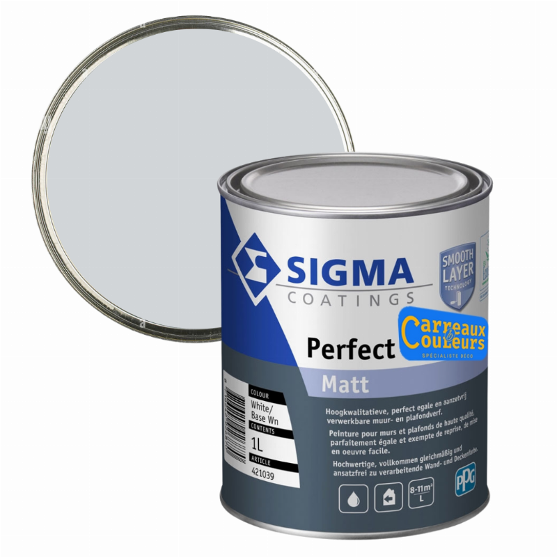 Application facile et rendu professionnel de la peinture Sigma dans un salon lumineux