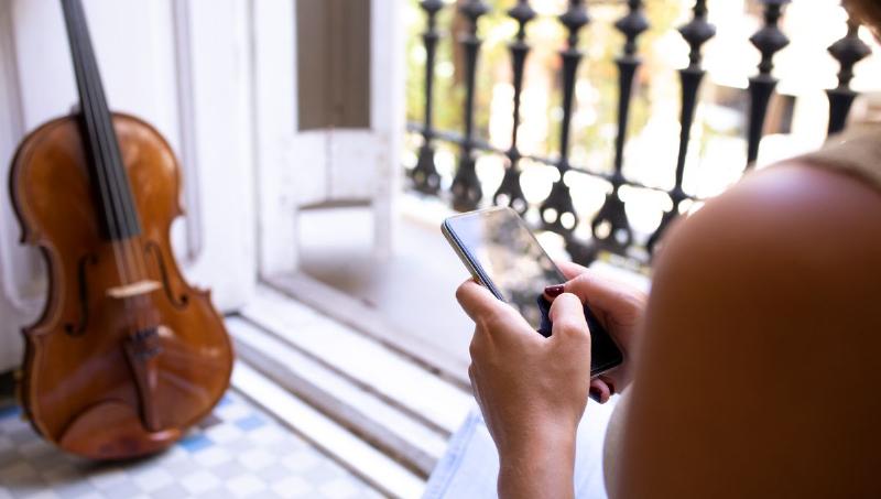 Sonnerie de musique classique sur un téléphone portable