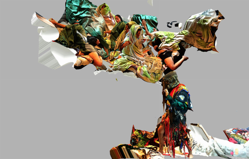 Une sculpture abstraite et moderne de Sow Sculpteur, explorant la relation entre forme et vide, dans un style français contemporain.