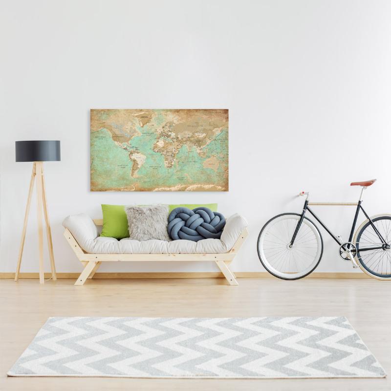 Tableau peinture acrylique d'un oiseau coloré sur un fond de champs de lavande en Provence, style impressionniste