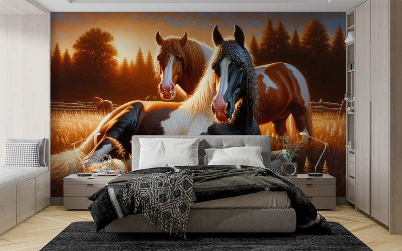 Tableau peinture cheval : L'élégance et la puissance équestre capturées dans l'art français.