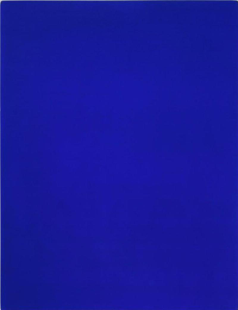 Le Bleu International Klein (IKB) dans une œuvre d'art contemporaine